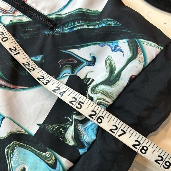 Nike swirl oil spill pull over half zip windbreaker with kangaroo pocket medium - Picture 7 of 8